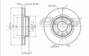 Диск тормозной ebd41009 Eas Ultimate