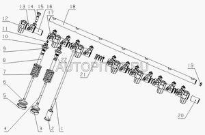Тарелка пружины клапана YC6G240-30(G60SA) YUCHAI Оригинал 1501007018d Yuchai
