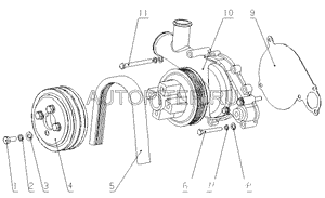 Ремень поликлиновый Yuchai g02061307012a Yuchai