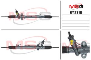Рулевая рейка с ГУР восстановленная Hyundai H1 2002- HY231R Msg