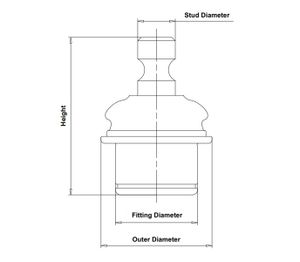 Опора шаровая NISSAN Navara / Pathfinder 2005 ~ 2010 cb0342 Ctr