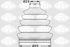 Пыльник наруж ШРУСа (к-кт) для VW Passat [B8] 2015> 1906027 Sasic