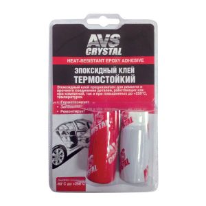 Клей эпоксидный AVS CRYSTAL термостойкий до+250C AVK-128 V-80г. NEW a78320s Avs Industrial Co
