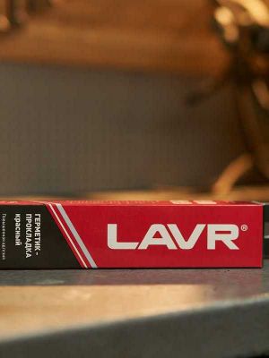 Герметик-прокладка красный высокотемпе-ый RED LAVR RTV silicone gasket maker 85г ln1737 Lavr