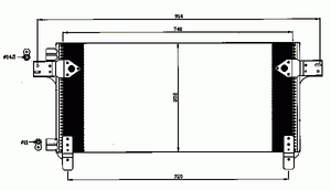 Конденсатор, кондиционер 35620 Nrf