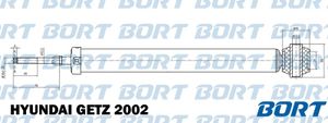 Амортизатор газомасляный задний (B343398) b343398 Bort