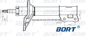 Стойка амортизационная газомасляная передняя правая G21848005R Bort