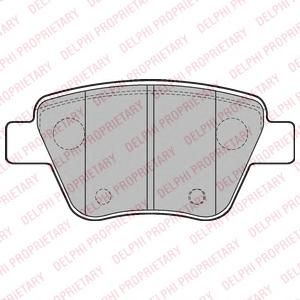 Колодки тормозные задние дисковые к-кт для VW New Beetle 2012-2019 LP2178 Delphi