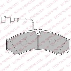 Колодки тормозные задние дисковые к-кт для Nissan CabStar 2008-2011 LP2185 Delphi