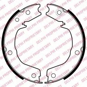 Колодки ручного тормоза к-кт для Mitsubishi Pajero/Montero IV (V8, V9) 2007> LS2007 Delphi