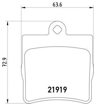 Колодки тормозные задние дисковые к-кт для Chrysler Crossfire 2003-2008 2191903 Textar
