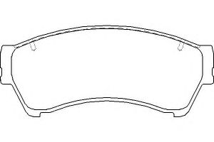 Комплект тормозных колодок, дисковый тормоз 2458201 Textar