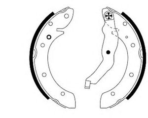 Колодки барабанные к-кт для BMW 3-серия E36 1991-1998 91044000 Textar