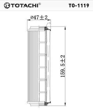 Фильтр масляный двигателя TO1119 Totachi