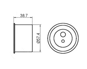 Ролик ремня ГРМ GT10111 Gmb