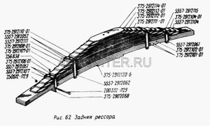СтремянкаУРАЛрессорызаднейL355ммМ24х20ммдо1999гАОАЗУРАЛ 55572912408 УралАЗ