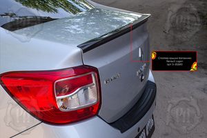 Спойлер крышки багажника Renault Logan 2014-2017 (II дорестайлинг) S-202610 [Русская Артель] s202610 Русская Артель