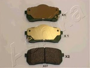 Колодки тормозные задние дисковые к-кт для Hyundai ix55 2007-2013 51-0K-K07 Ashika
