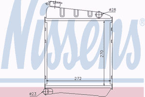 Радиатор, охлаждение двигателя 60519 Nissens