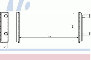 Радиатор отопителя для Volvo TRUCK F16 1987-1994 73621 Nissens