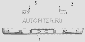 Кронштейн бампера левый BAW-33463 Tonik, 1021dmf32803011u Baw