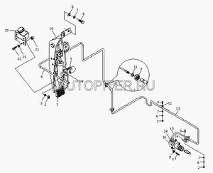 Цилиндр сцепления главный в сборе BAW 1044/1065 E2 bp10441620076 Baw