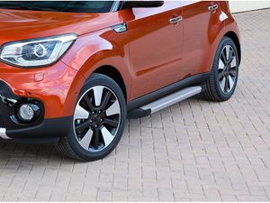 "Порог-площадка ""Silver"" F173AL + комплект крепежа, RIVAL, Kia Soul 2017-2019" f173al28041 Rival