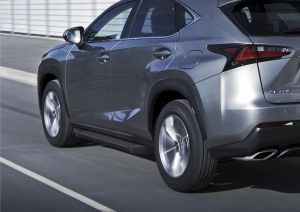 "Порог-площадка ""Black"" F173ALB + комплект крепежа, RIVAL, Lexus NX 2014-2017" f173alb32021 Rival