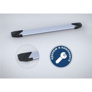 Порог-площадка Silver F180AL + комплект крепежа, RIVAL, Haval Jolion 2021- f180al94041 Rival