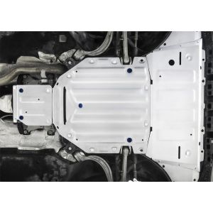 Комплект защит картер + КПП + РК + комплект крепежа, RIVAL, Алюминий, Audi Q8 2019-, V - 3.0 (340 л. k33303481 Rival