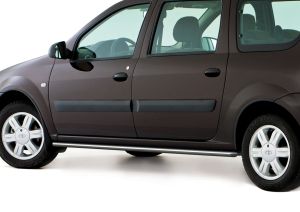 Защита порогов d42 + комплект крепежа, RIVAL, Lada Largus 2012- r6001005 Rival