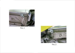 Защита порогов d42 + комплект крепежа, RIVAL, Lada Largus 2012- r6001005 Rival