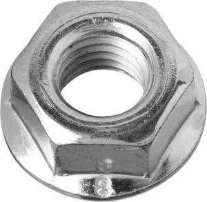 ЗУБР DIN 6923, кл. пр. 6, M10, цинк, 5 кг, гайка с фланцем (303630-10) 30363010 Зубр