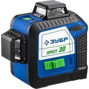 ЗУБР КРЕСТ 3D, лазерный нивелир, Профессионал (34909) 34909 Зубр