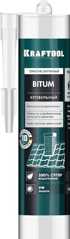 Герметик битумный KRAFTOOL черный, 300мл 41261 Kraftool