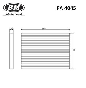 ФС Фильтр салонный "BM" NISSAN X-Trail-Qashqai fa4045 BM
