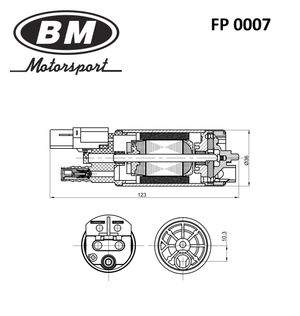 Электробензонасос топливный RENAULT LOGAN fp0007 BM