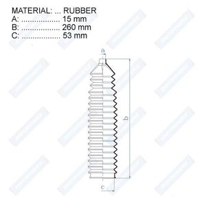 Пыльник рулевой тяги (к-кт) для Citroen Jumper 244 2002-2006 RDZ0337MG Motorherz