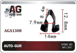 Клипса крепежная Vag 7M3827649 aga1308 AUTO-GUR