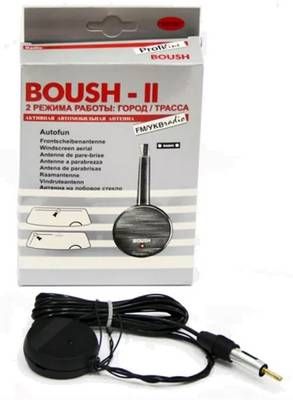 Антенна салонная Mr.STBOUSH-ll активная,для дальнего приема УКВ и FM,(город/трасса) mrstboush2 Триада