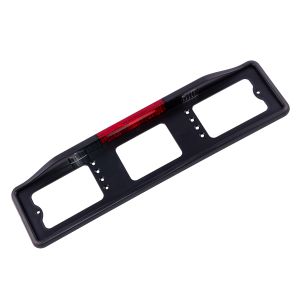 Рамка номерного знака с подсветкой + стоп сигнал черная Dollex spl53 Dollex
