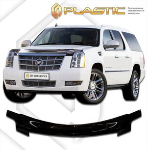 Дефлектор капота Cadillac Escalade 2007–2014 (Classic черный) 2010010102395 CA-plastic