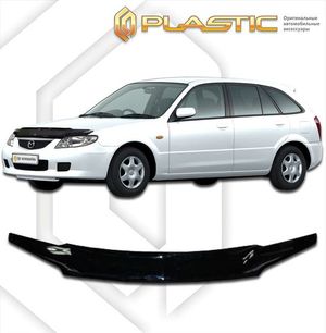 Дефлектор капота Mazda Familia 2002–2004 (Classic черный) 2010010103583 CA-plastic
