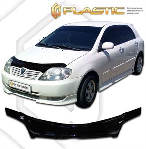 Дефлектор капота Toyota Corolla Runx 1999-2004 E121-E124 (Classic черный) 2010010104184 CA-plastic