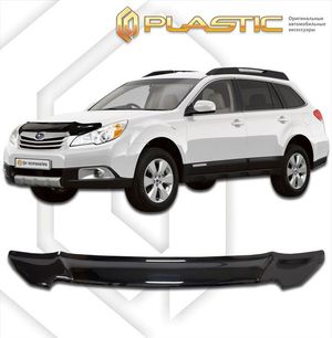 Дефлектор капота Subaru Outback универсал 2009–2015 (Classic черный) 2010010106966 CA-plastic