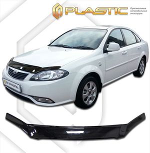 Дефлектор капота Daewoo Gentra седан 2013–н.в. (Classic черный) 2010010108991 CA-plastic