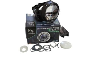 Светодиодная линза ClearLight KBMCLG3A82 3,0  BI-LED серия PRO, крепление "гайка" (1шт) kbmclg3a82 ClearLight