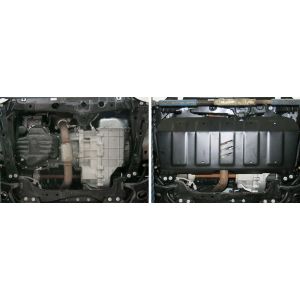 Защита картера + КПП + комплект крепежа, АвтоБРОНЯ, Сталь, Geely Emgrand X7 2013-2016, V - 1.8 2.0 2.4/Geely Emgrand X7 2016-2018, V - 1.8 2.0 2.4 111019131 АвтоБроня