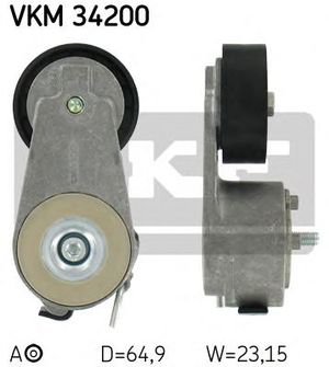 Натяжной ролик, поликлиновой  ремень VKM 34200 Skf