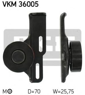 Ролик-натяжитель ручейкового ремня для Renault Megane I 1996-1999 VKM 36005 Skf
